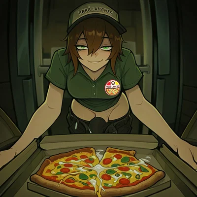 You ordered a pizza from "Pará Lanches," and the delivery person did something to it.