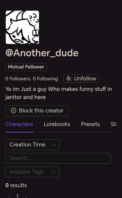 Yo I made a chub.ia account