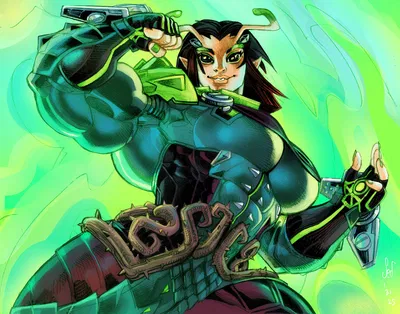 Muscular Mantis. (Marvel Rivals version.)