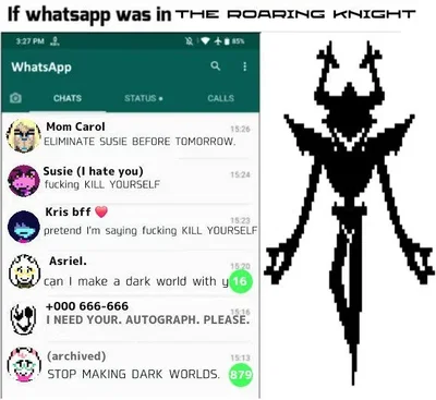 The bunker group chat! Ft gaster and his whole ass crew also ft some residents from hometown(mainly kris's classmates, sans and yeah ill add more at some point idk).