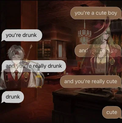 Valencina is like drunk but like flirting with you and your Lucio and whatever and tbh I stole the personality from someone else