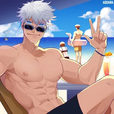 Satoru Gojo || Beach Day