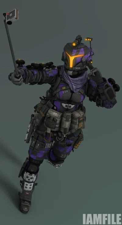 Abigail(jester) titanfall 2 pilot and titan