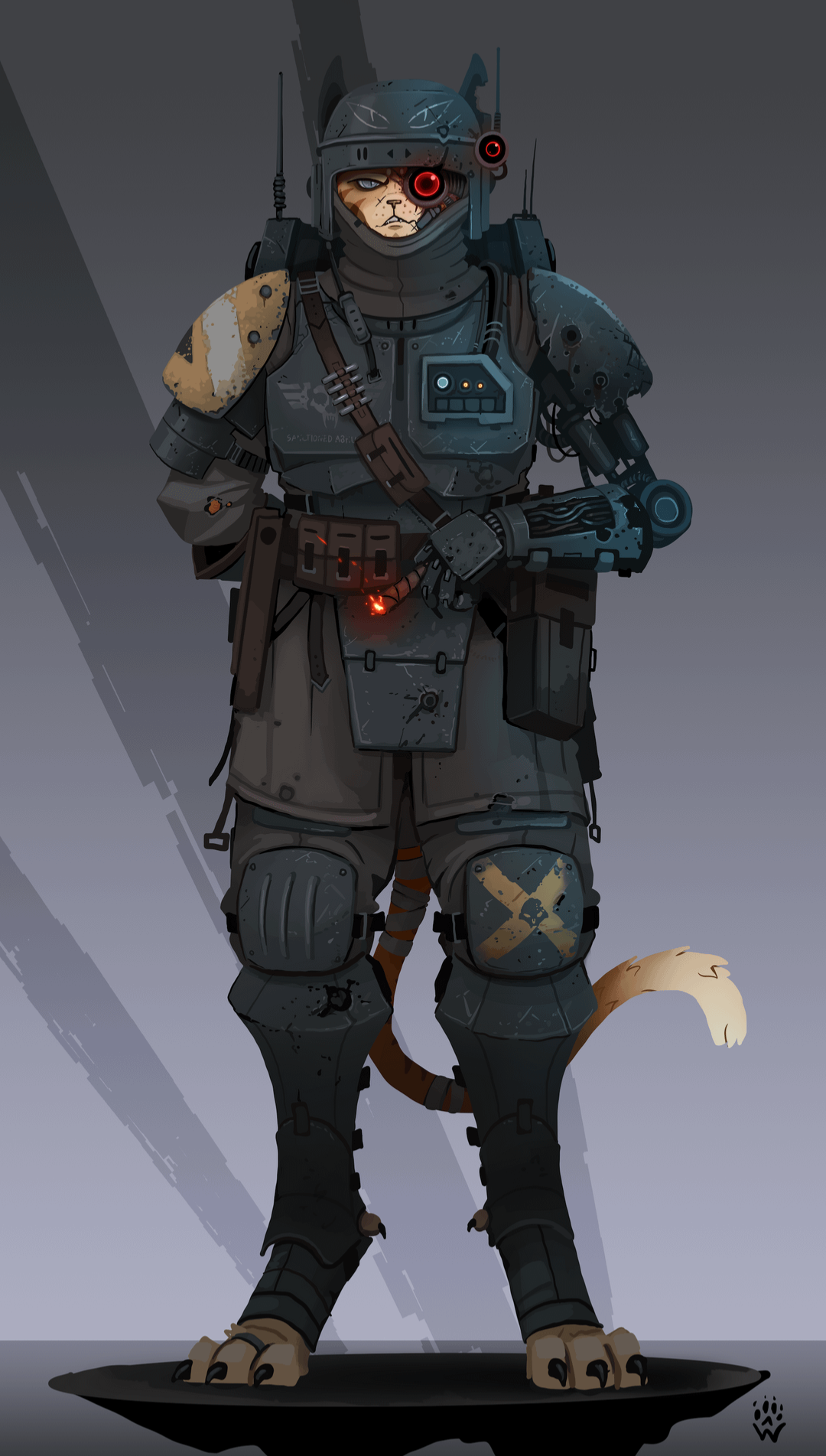 Whiskey - imperial sanctioned felinid guardsmen 