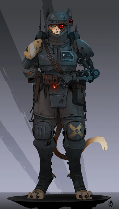 Whiskey - imperial sanctioned felinid guardsmen 