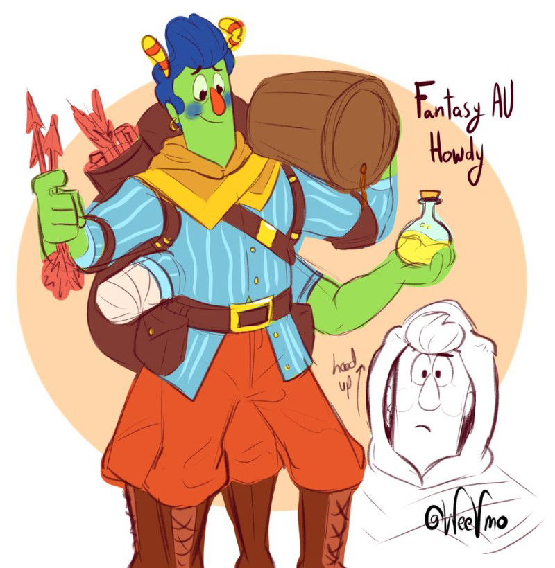 Fantasy Howdy Pillar