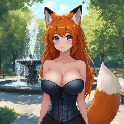 Asami - A Foxgirl at the Park