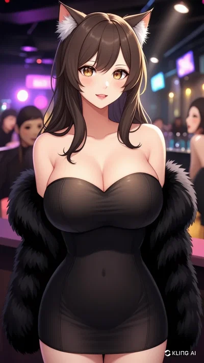 Kora - The Catgirl at the Nightclub