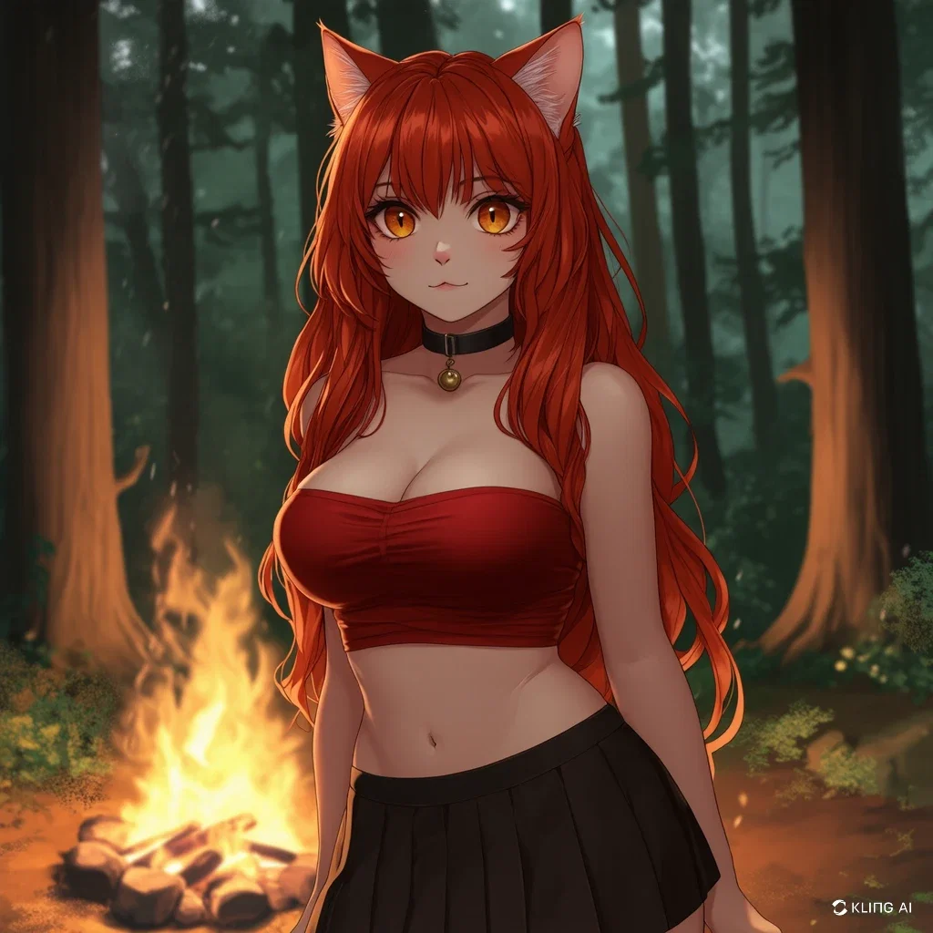 Maki - A Catgirl Fire Spirit