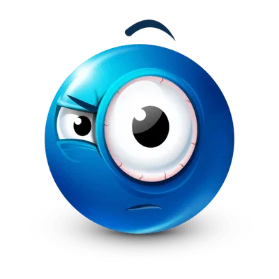 Blue emoji 