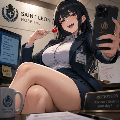 The Bratty Receptionist Noticed You.