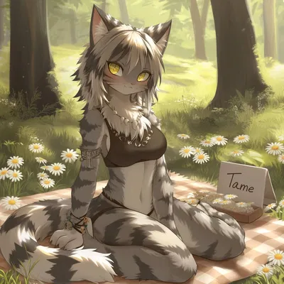 Mira the Beautiful cat Living in a beautiful forest