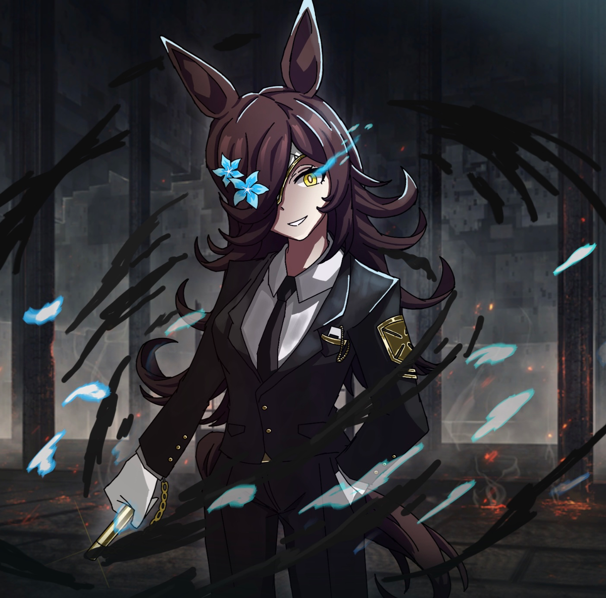 Rice Shower — “💎GEM ALERT!!️!!️” (The Index Nursefather, Rien) [LIMBUS X UMA]