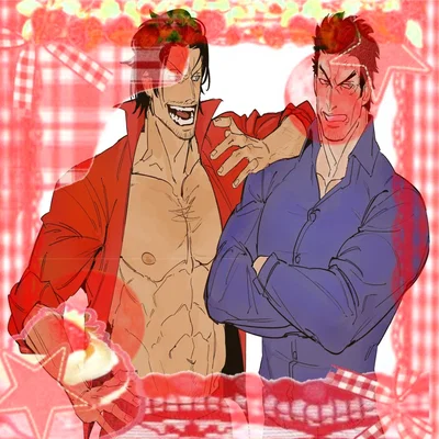 Monkey d Garp and Gol d Roger