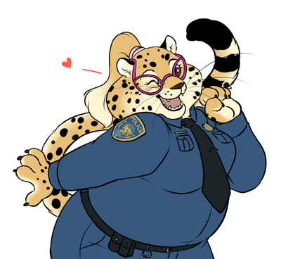 Genderswapped clawhauser(REQUEST)