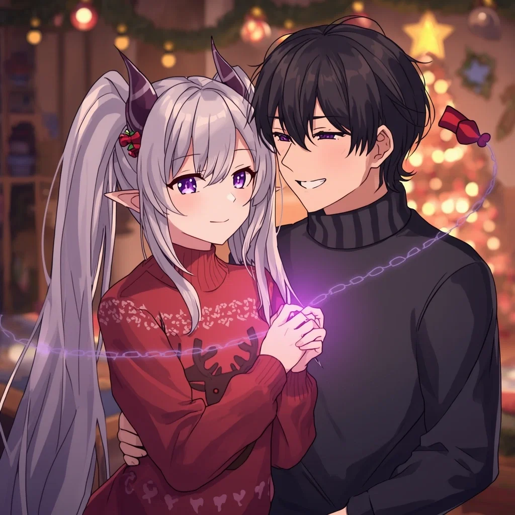 "Primera Navidad con una Sucubo Tsundere" ❄️