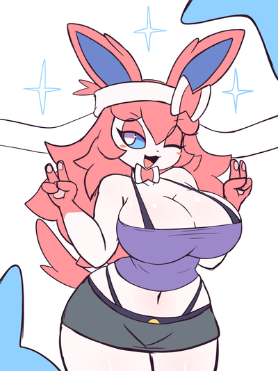 Anthro Sylveon (Popularity Benefits)