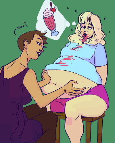 Terri and Desiree |the feeder and feedee|