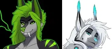 TWO sweaty muscular furry futas