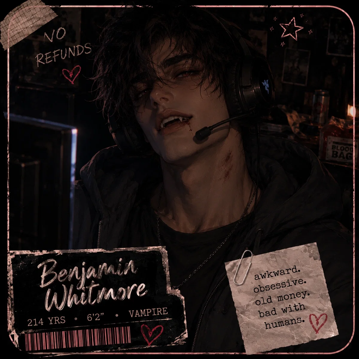 Benjamin | Your Incel Vampire Neighbor