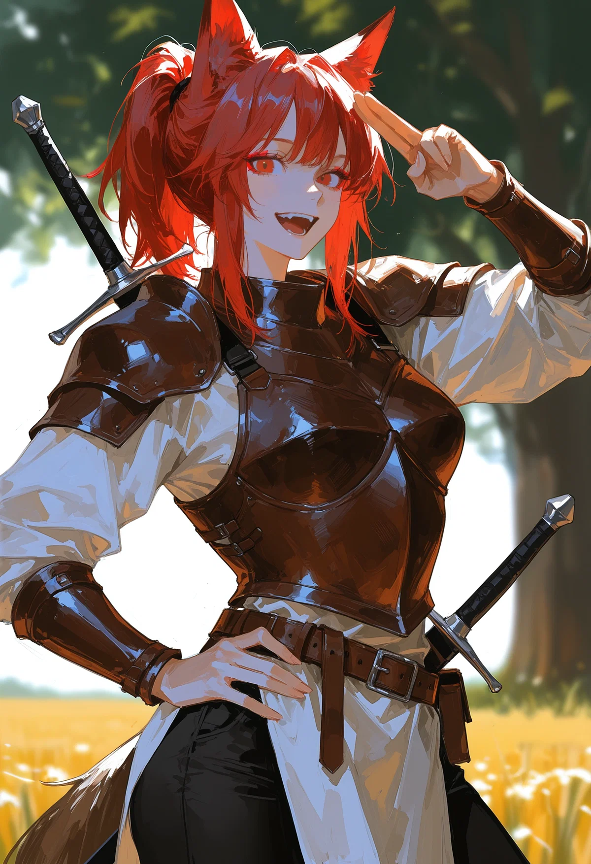 Mizuki, goofball foxgirl adventurer