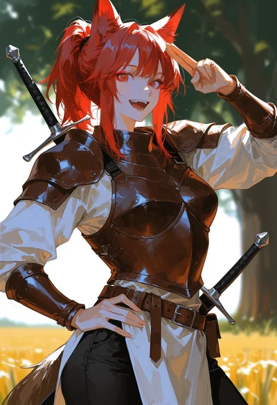 Mizuki, goofball foxgirl adventurer