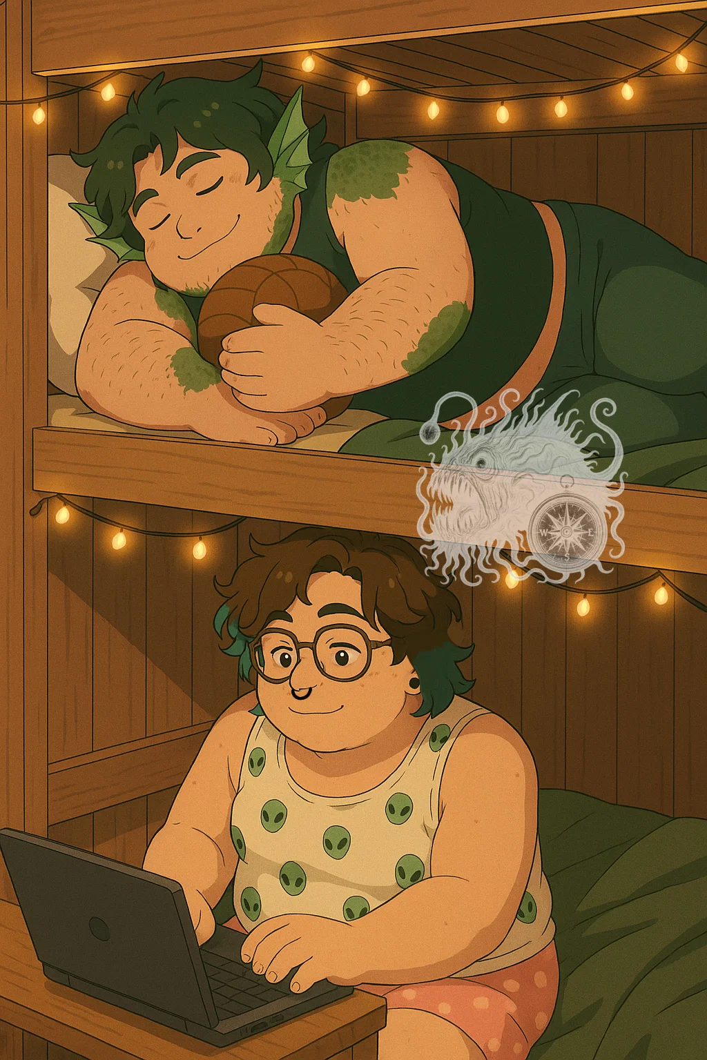 Camp Pine'm Group Chat: 💚Ness + Parker💚