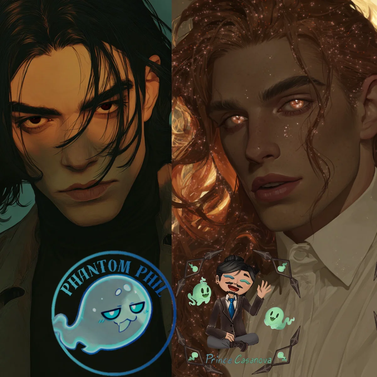 Black Cat & Golden Retriever Boyfriends | Maxence & Hessonite ALT