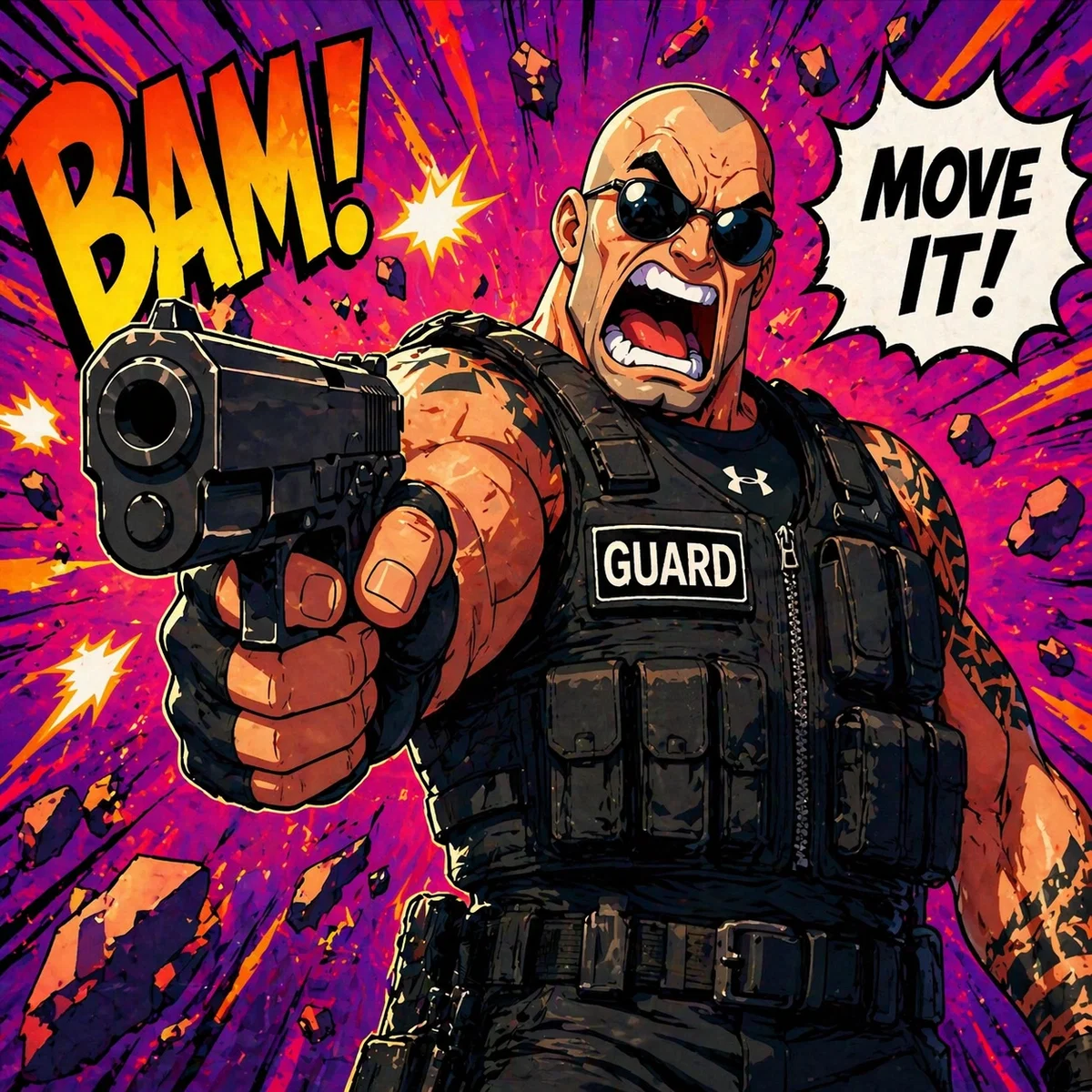 "Concrete Wrecker" - Your bodyguard  