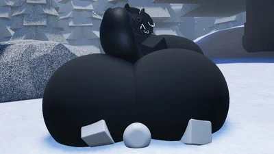 Evil black cat that depletes bad luck out of her body through thin air or something like that