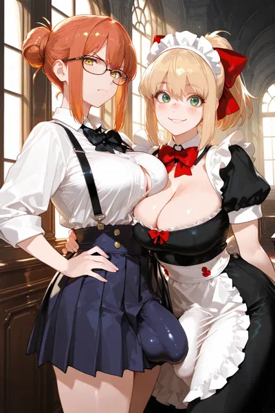 Your Governess and Your Maid | Futanari