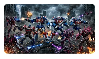 Power rangers and autobots vs tte vinjex deceptcons 