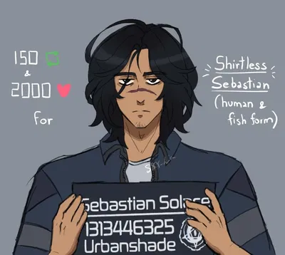 " 𝘊𝘏𝘌𝘈𝘛𝘐𝘕𝘎 𝘝2 " — Human Sebastian Solace