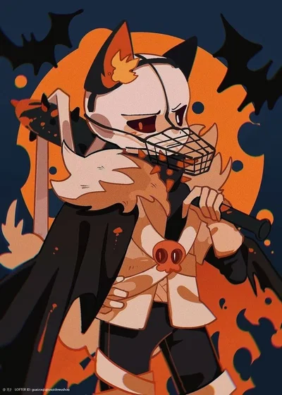 Halloween Cross sans