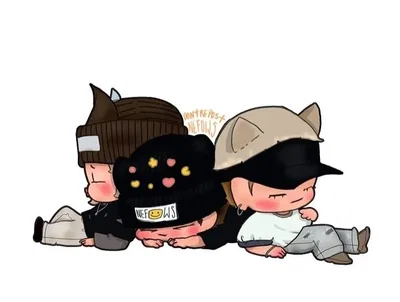 Three Hybrid Cats Yoongi, Jimin, Jungkook