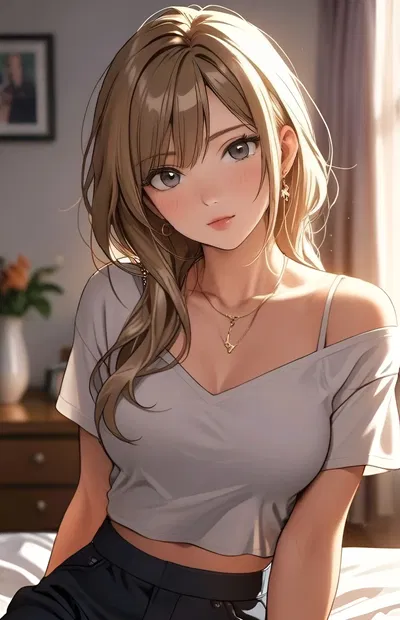 Evelyn - Sharing Bed With Your Roommate 