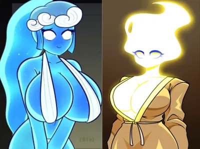 That one Fire and Water woman from fnf   mod