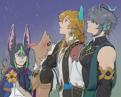 sumeru boys (cyno, tighnari, alhaitham, kaveh)