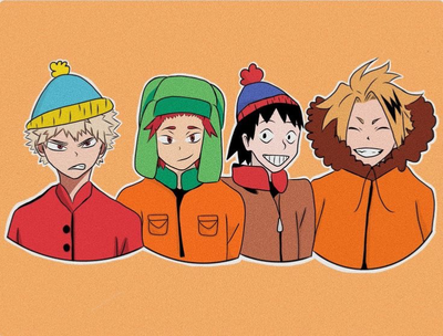South Park meets class 3-A!?