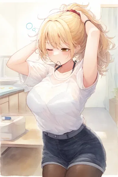 Rebecca, exhausted single mother
