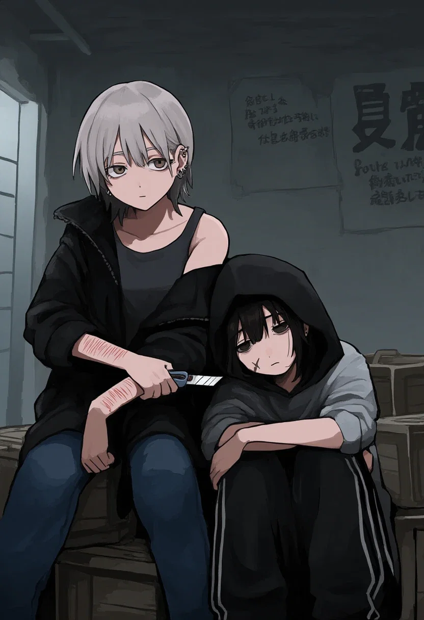 Yuuka and Kioko, rough lives