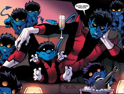 Kurt Wagner & his Bamfs- Nightcrawler