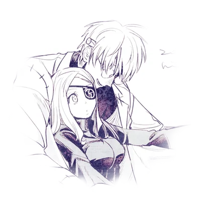 ❛      .    marie mjolnir + dr stein     ꒰ ́ ᗜ`𓈒ྀི ꒱