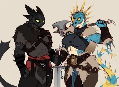 Toothless & Stormfly