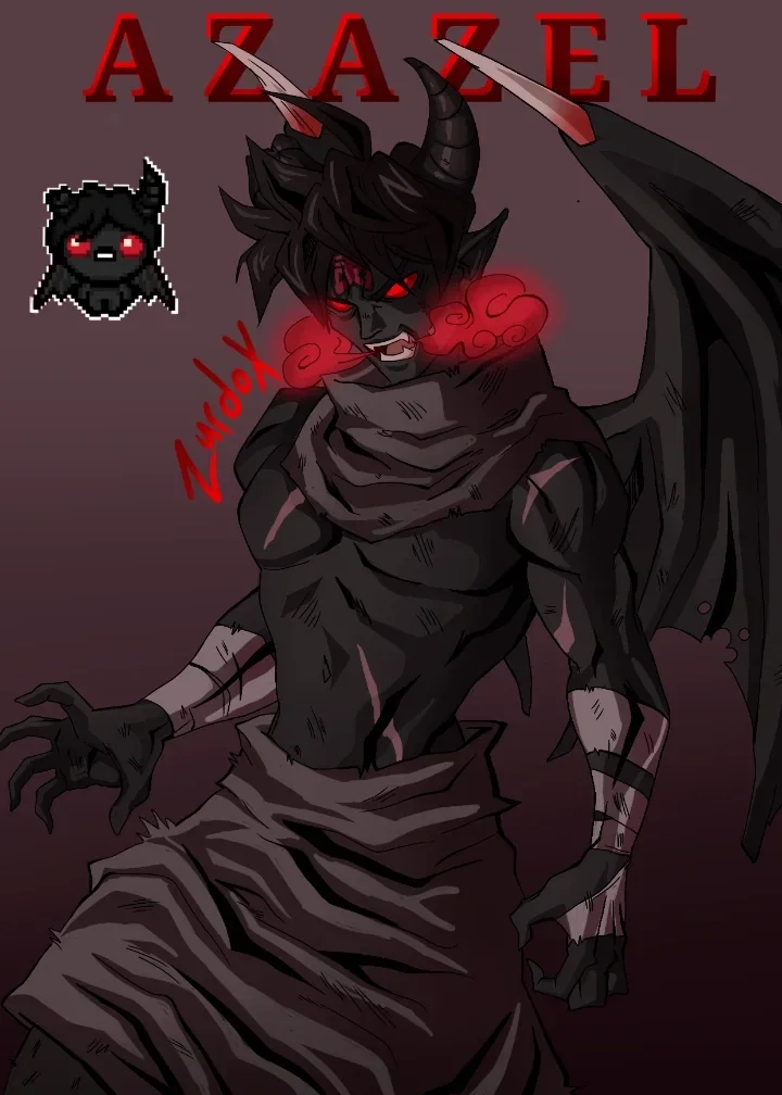Azazel from the brimming of brimsaac | Demon with a short brim, don't make fun of him for that though