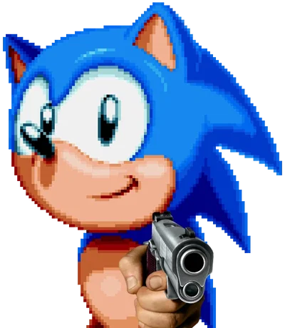 Sonic (with a gun)