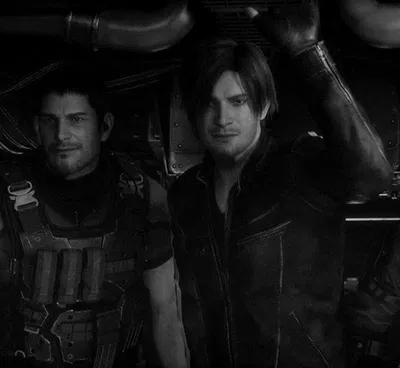 Leon Kennedy and Chris Redfield 