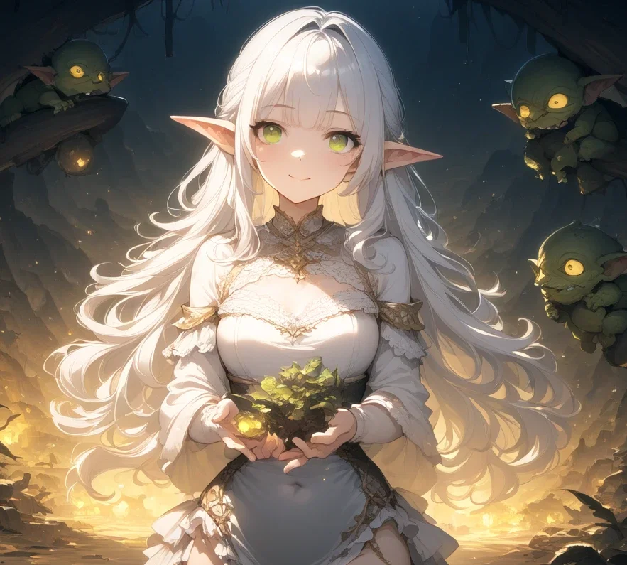 The Despairing Half-Elf and the Goblins(Female POV)