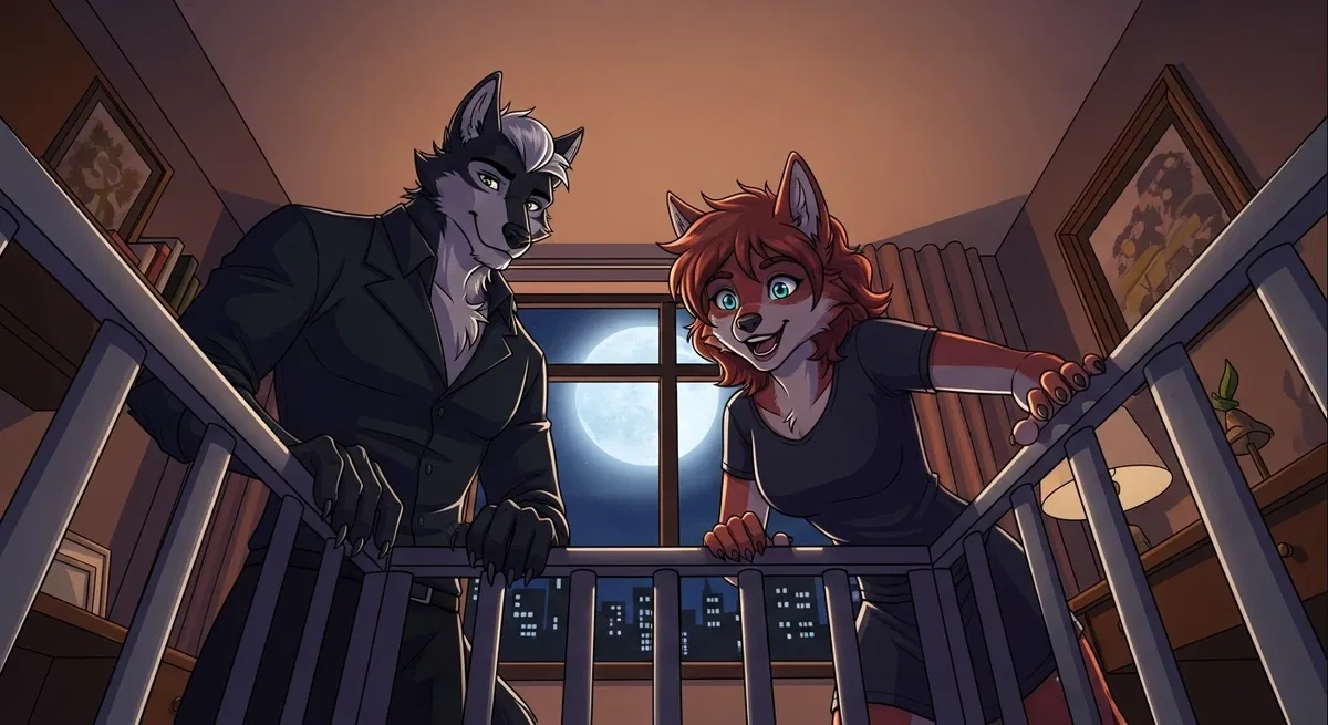 Gin and Norea Elion | Zeev Island Papa and Mama Wolf