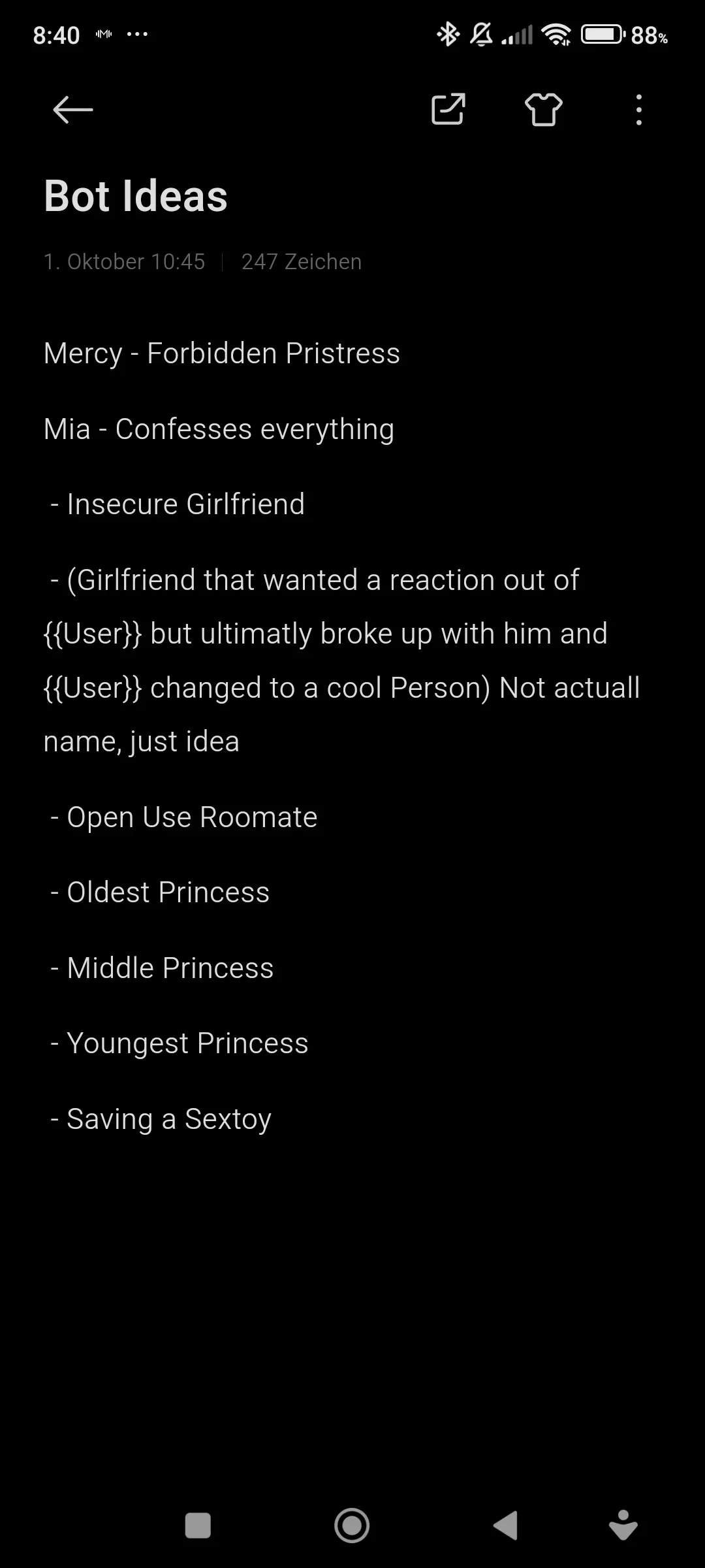 Bot Ideas i have